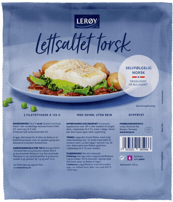 Lerøy Lettsaltet Torsk 2x125g