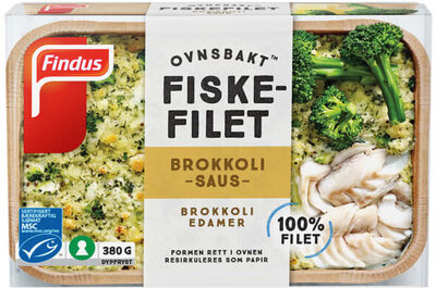 Ovnsbakt Fiskefilet m/ brokkolisaus