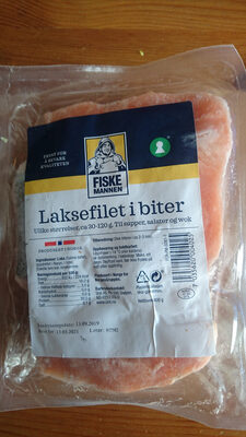Fiskemannens Laksefilet i biter