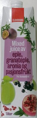 Mixed juice av Granateple, aronia og pasjonsfrukt