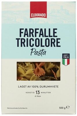 Farfalle tricolore pasta