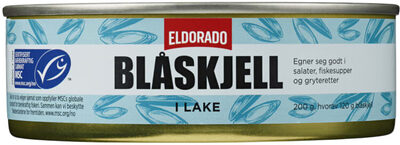 Blåskjell i Vann Msc 200g Eldorado