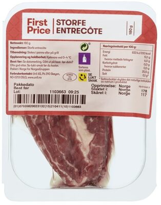 Storfe Entrecôte