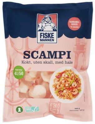 Scampi Asc 41/50 Kokt u/Skall 500g