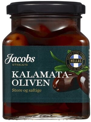 Oliven Kalamata m/Sten 300g Jacobs Utvalgte