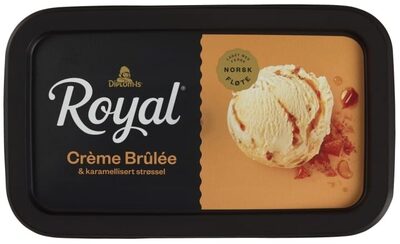 Royal crème brûlée & karamellisert strøssel