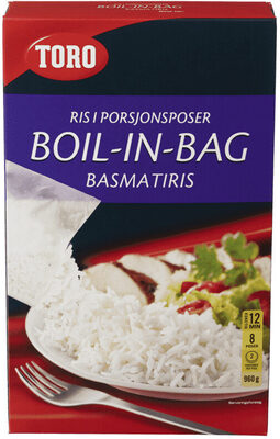 Basmatiris Boil In Bag 960g Toro