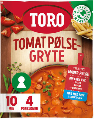 Toro Tomat- & Pølsegryte 108g
