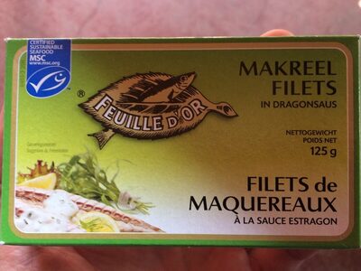 Filets de maquereaux à la sauce estragon