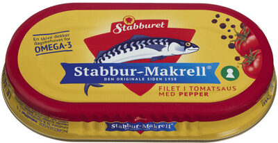 Stabburet Makrellfilet i tomatsaus med pepper