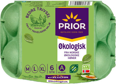 Egg Økologisk m/L/XL 6stk Prior