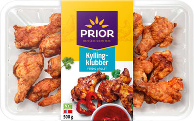 Kylling Vingeklubb Grillet 500g Prior