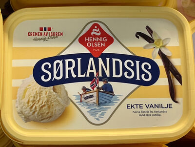 Vaniljeis med ekte vanilje