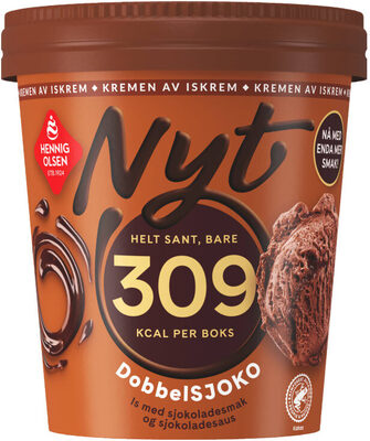 Nyt Iskrem Dobbelsjoko 0,5l Hennig-Olsen