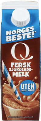 Fersk Sjokolademelk uten tilsatt sukker