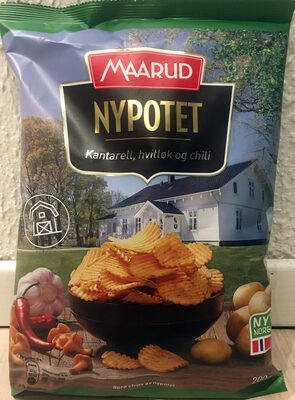 Nypotet Kantarell, hvitløk og chili