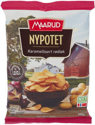 Nypotet Karamellisert rødløk