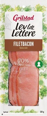 Grilstad Lev Litt Lettere Filetbacon 110 g