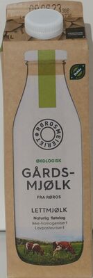 Økologisk Gårdsmjølk fra Rødros - Lettmjølk