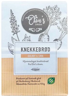 Knekkebrød Chia & Gulrot 150 g