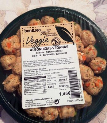 Albóndigas veganas