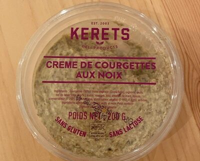 Crème de courgettes aux noix