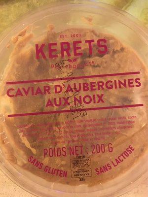 Caviar d'aubergine aux noix
