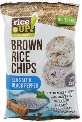 Rice UP! Brown Rice Chips, Sea Salt and Black Pepper