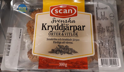Svenska kryddjärpar örter och vitlök