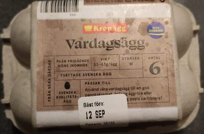 Kronägg, Vardagsägg