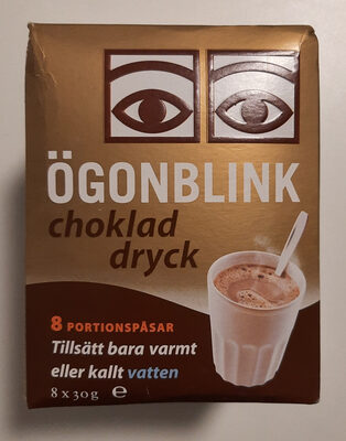 Ögonblink choklad dryck