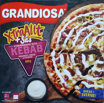 X-tra allt + Sås Stenugnsbakad Pizza Kebab