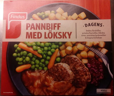 Findus Dagens Pannbiff med löksky