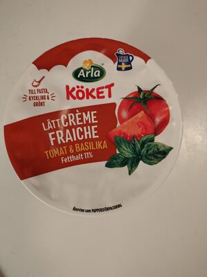Lätt Crème Fraiche tomat & basilika