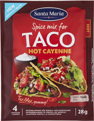 Spice mix for TACO Hot Cayenne