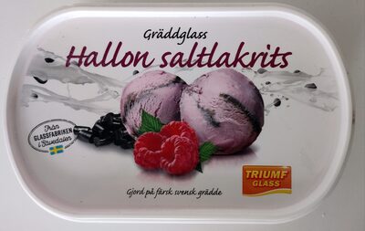 Gräddglass - Hallon saltlakrits