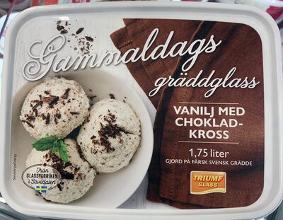 Gammaldags Gräddglass - Vanilj med Chokladkross
