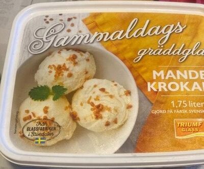 Gräddglass mandelkrokant