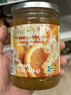 VAGGSÅNG Orange and Elderflower Spread, Organic