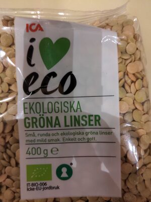 Lentils, green, dry