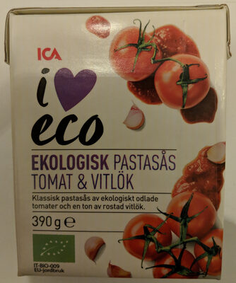 Ekologisk Pastasås Tomat & Vitlök