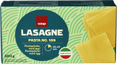 Coop Lasagneplater med Egg 500g