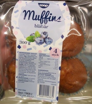 Muffins Blåbär