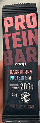 Proteinbar med bringebær