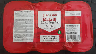 Makrillfiléer i Tomatsås