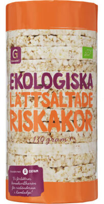 Ekologiska  lättsaltade riskakor