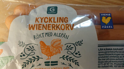 Kyckling Wienerkorv (rökt med alspån)