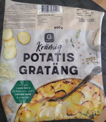 Krämig Potatis Gratäng