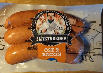 Ost och baconkorv