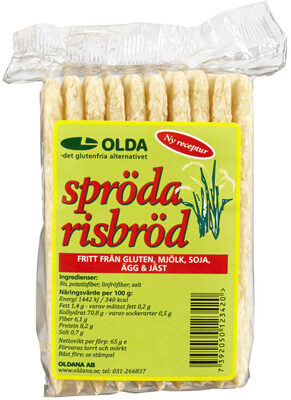 Spröda Risbröd